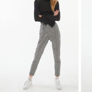 Urban Outfitters Plaid Tapered Mom Pants